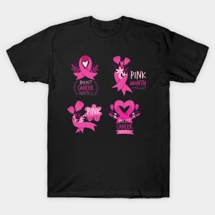 In October We Wear Pink Breast Cancer Awareness Survivor T-Shirt